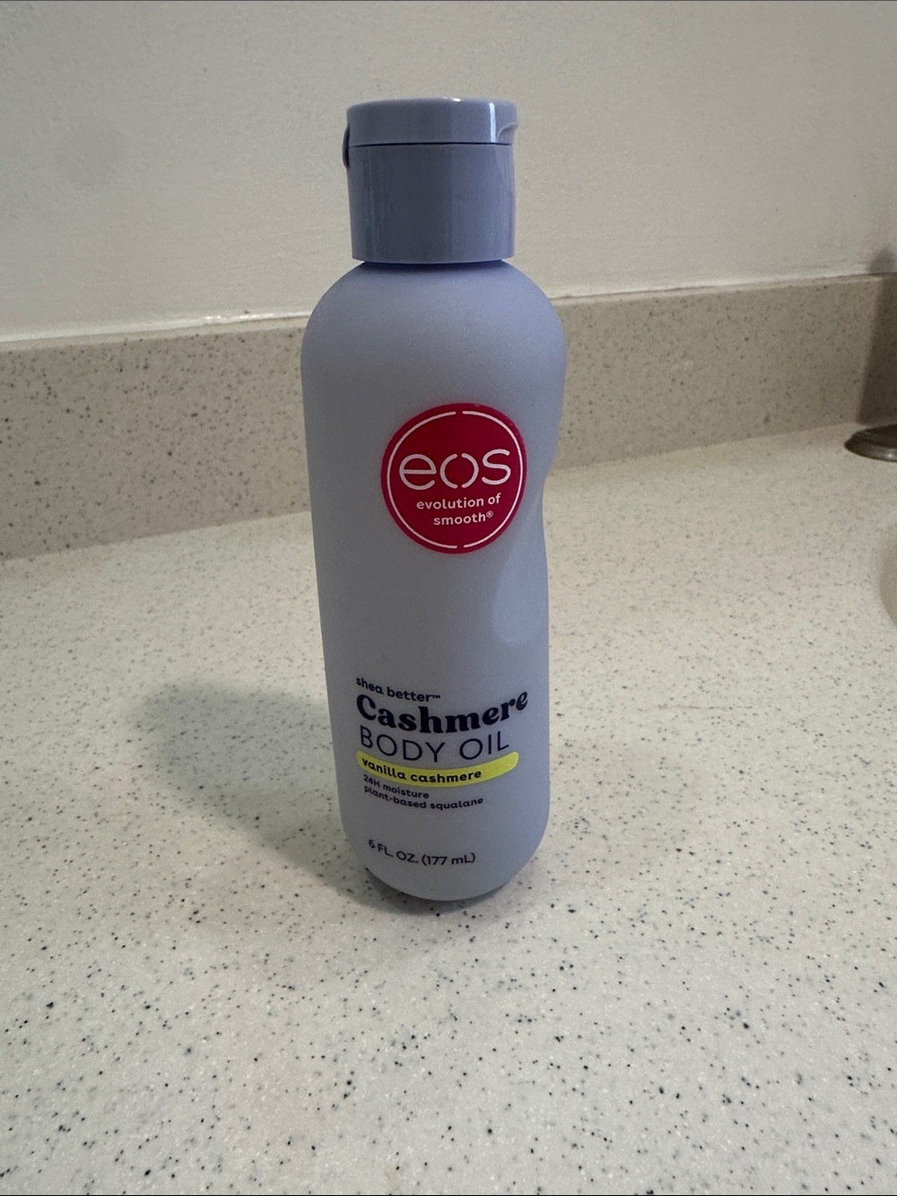 eos Cashmere Body Oil - Lavender Purple Bottle